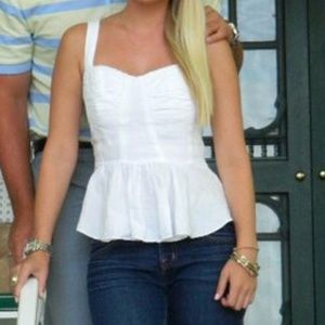 Size 0 juicy  Linen corset style top